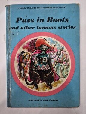 Vintage Children's Puss In Boots & Other Famous Stories Copyright 1962 Liebman